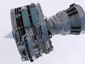 aircraft engine 3D मॉडल