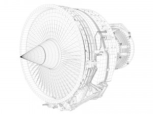 aircraft engine 3D मॉडल