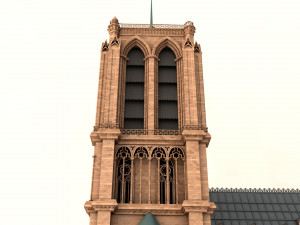 notre-dame de paris cathedral 3D Model