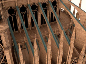 notre-dame de paris cathedral 3D Model