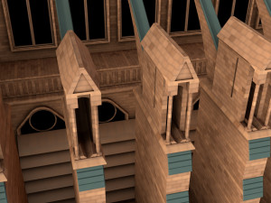 notre-dame de paris cathedral 3D Model
