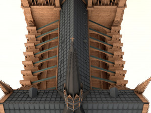notre-dame de paris cathedral 3D Model