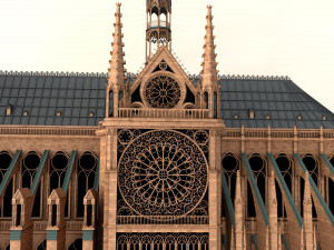 notre-dame de paris cathedral 3D Model
