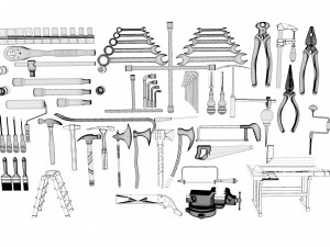 tools new - hand tools-garage tools 3D मॉडल