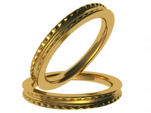 anello d'oro Modello 3D