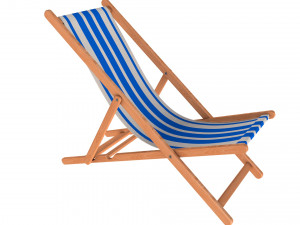 beach chair set Model 3D