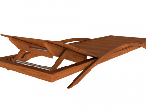 beach chair set Model 3D