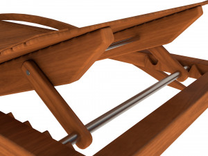 beach chair set Model 3D