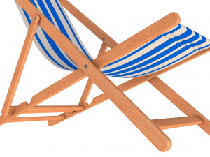 beach chair set Model 3D