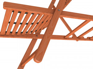 beach chair set Model 3D
