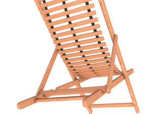 beach chair set Model 3D
