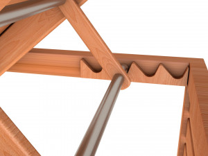 beach chair set Model 3D