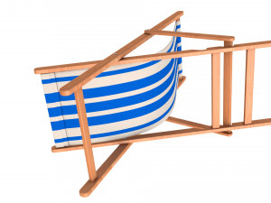 beach chair set Model 3D