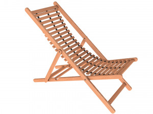 beach chair set Model 3D