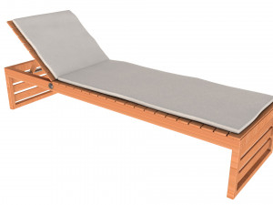beach chair set Model 3D