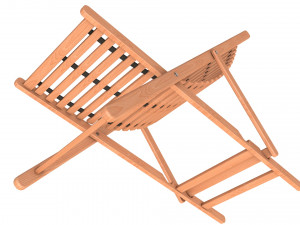 beach chair set Model 3D