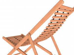beach chair set Model 3D