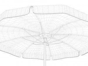 beach chair set Model 3D