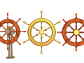 ship wheel 3D Models