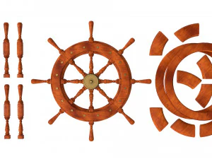 ship wheel 3D Model