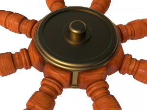ship wheel 3D Model