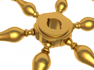 ship wheel 3D Model