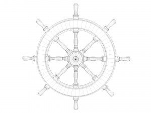 ship wheel 3D Model