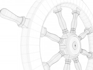 ship wheel 3D Model