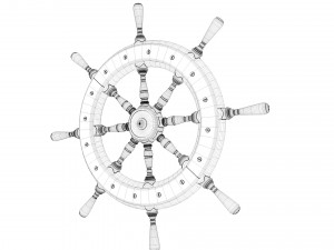ship wheel 3D Model