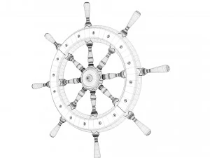 ship wheel 3D Model