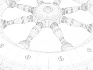 ship wheel 3D Model