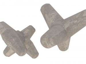 road barriers Modello 3D