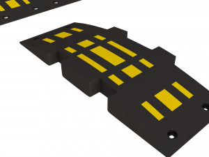 road barriers Modello 3D