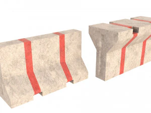 road barriers 3D Model
