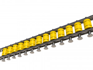 road barriers Modello 3D