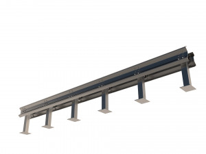 road barriers Modello 3D