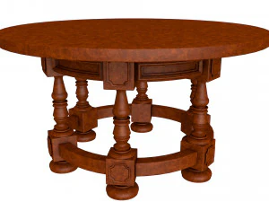 wooden table 3D Model