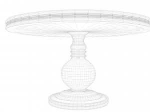 wooden table Modelo 3D