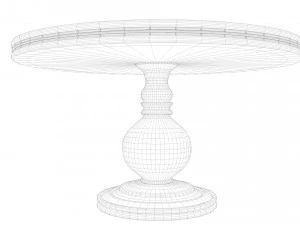 wooden table 3D Model