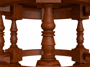 wooden table Modelo 3D