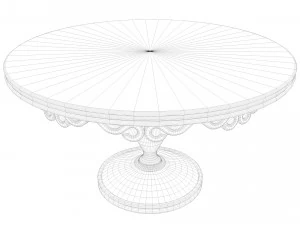 wooden table 3D Model
