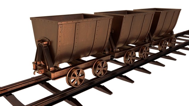 mine cart Modèle 3D .c4d .max .obj .3ds .fbx .stl .blend 