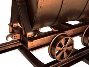 mine cart Modèle 3D