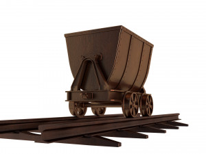 mine cart Modèle 3D