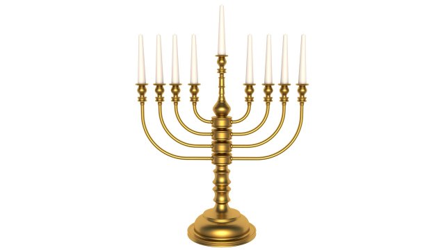 menorah 3D मॉडल .c4d .max .obj .3ds .fbx .stl .blend 