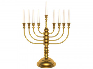 menorah 3D मॉडल