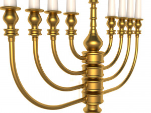 menorah 3D मॉडल