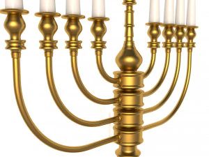 menorah Modello 3D