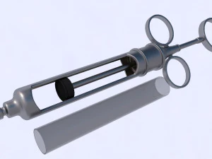 vintage syringe 3D Model