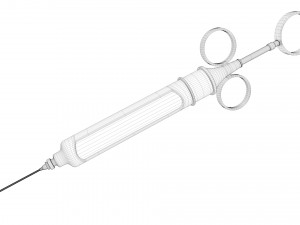 vintage syringe Modello 3D